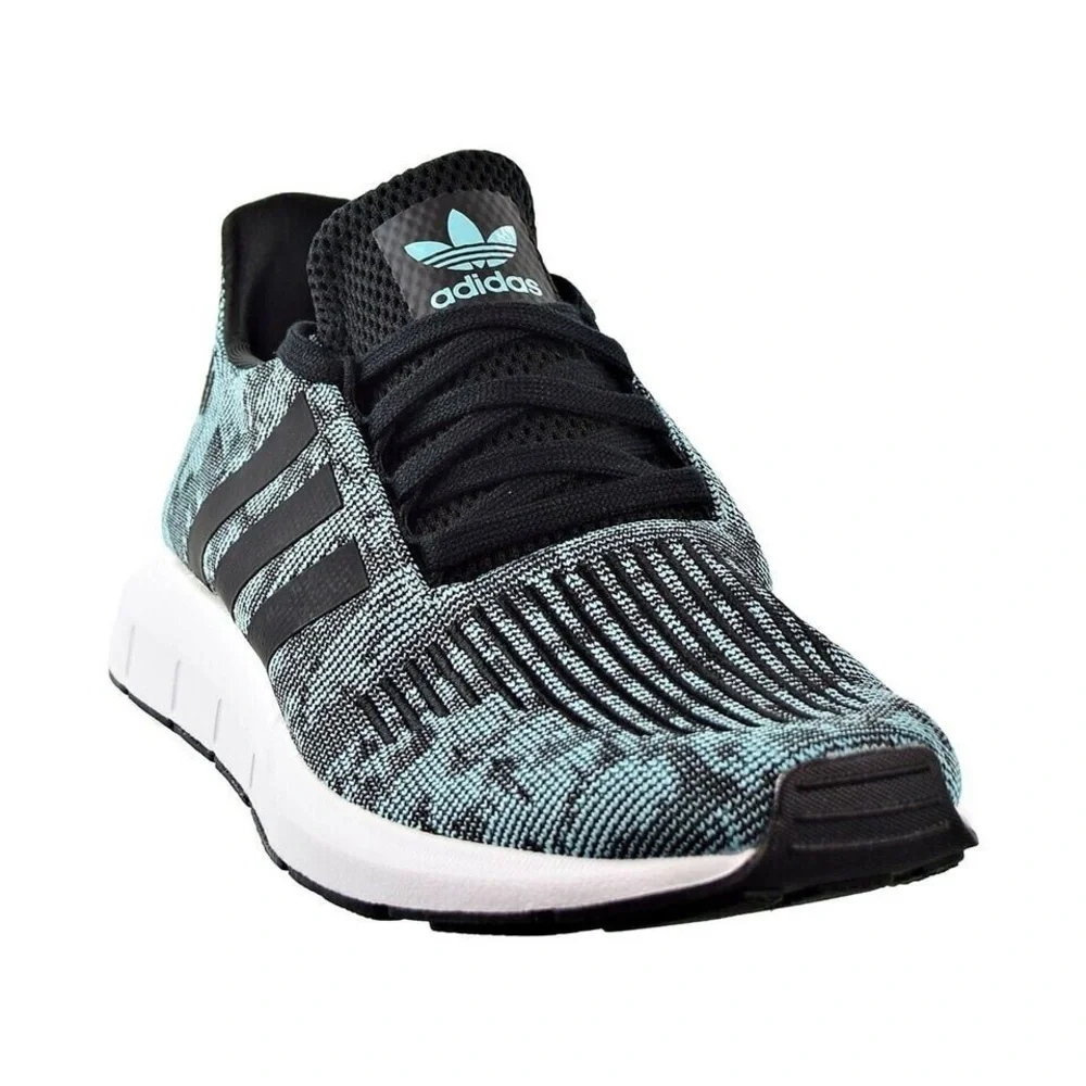Adidas Swift Run Men's Shoes Mint-Core Black-Cloud White EE4440 size 11.5